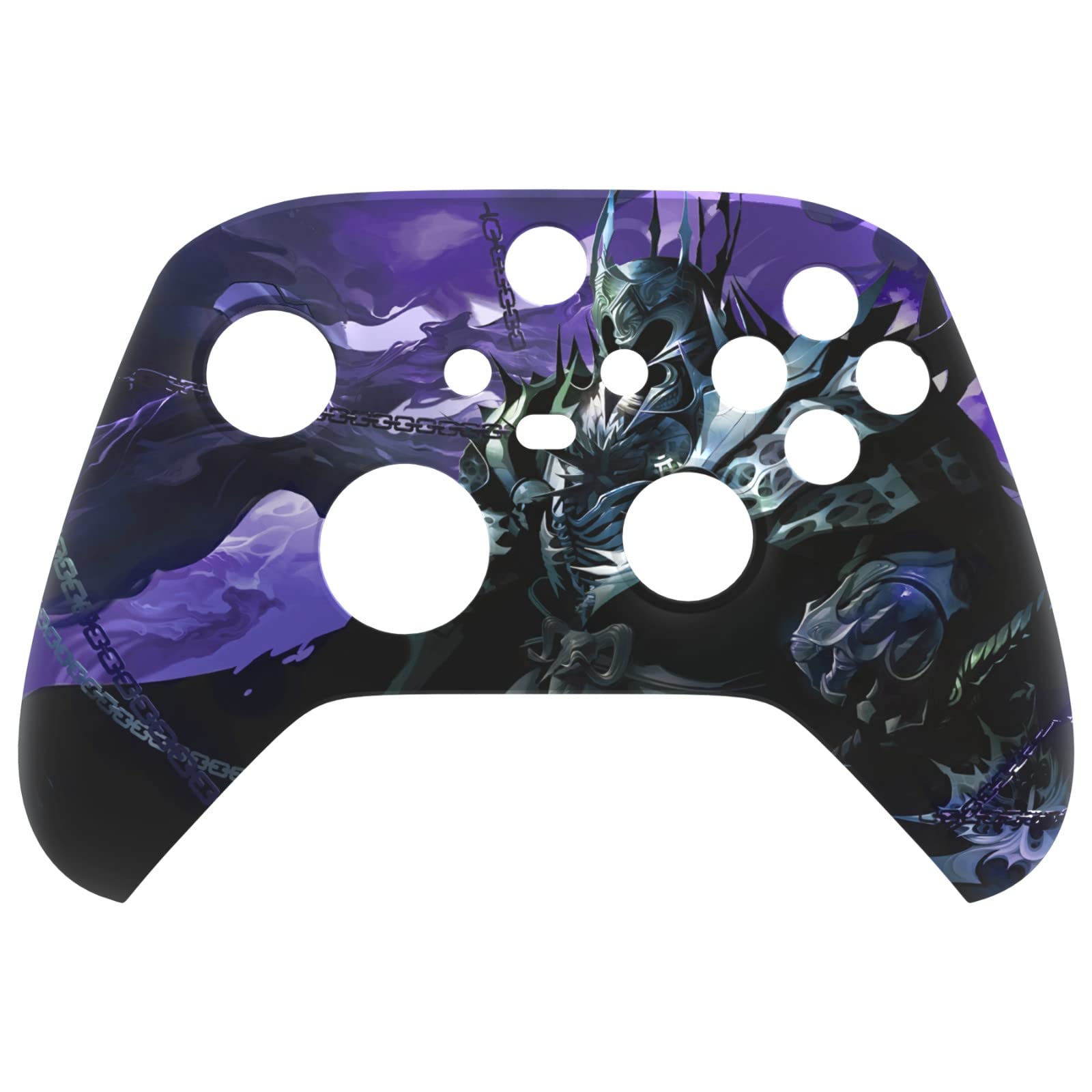 

custom front housing shell for Xbox Series featuring a mildly cover faceplate for Xbox Series and Xbox Core not eXtremeRate s X/S, horror-inspired