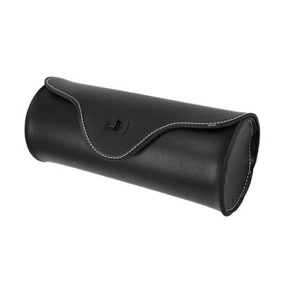 Novo universal couro do plutônio da motocicleta garfo dianteiro ferramenta saco de armazenamento bagagem alforje bolsa preto