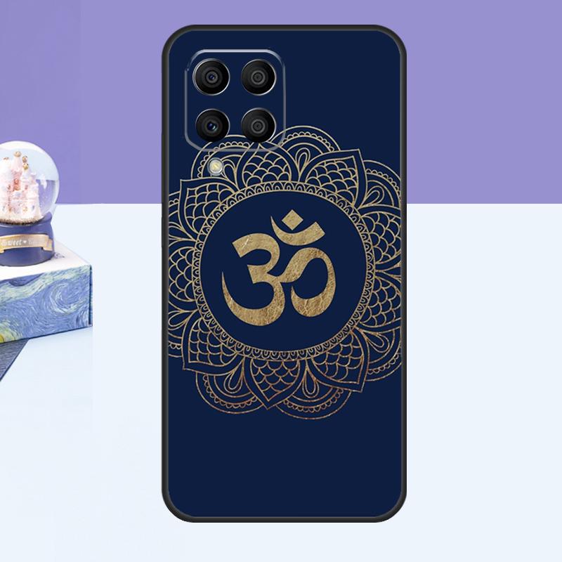 Aum Om Namaste Symbol Zen Yoga Case For Samsung Galaxy M21 M31 M51 M20 M30s M13 M23 M33 M53 M14 M34 M54 M12 M32 M52 Cover