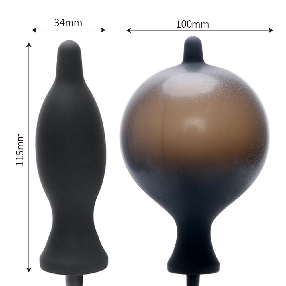 Inflatable Anal Plug Butt Balloon  Kink Fetish Restraints Non Vibrating Butt Plugs
