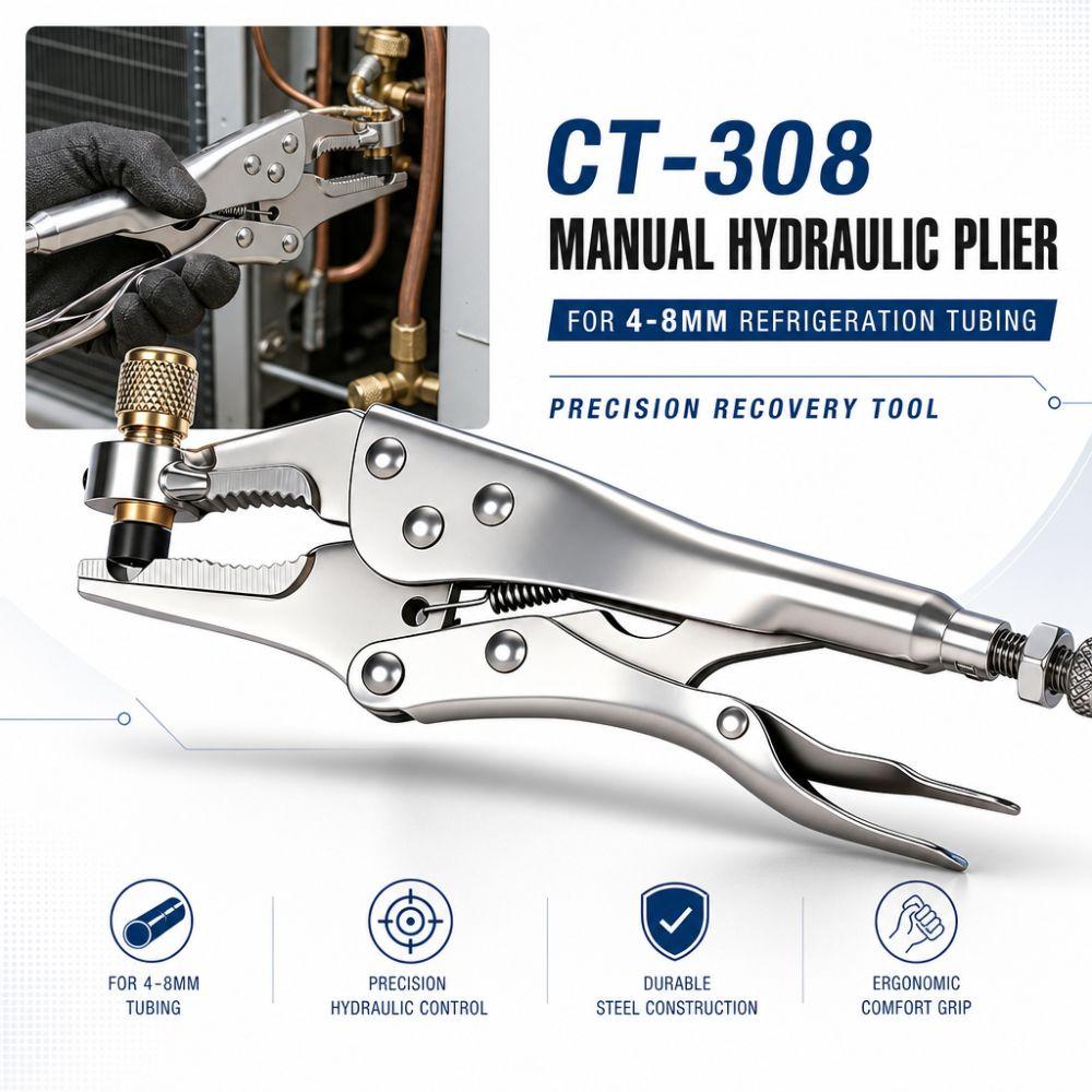 4-8mm Refrigeration Hydraulic Pliers CT-308 Air Conditioner Pipe Wrenches  Hand Tools