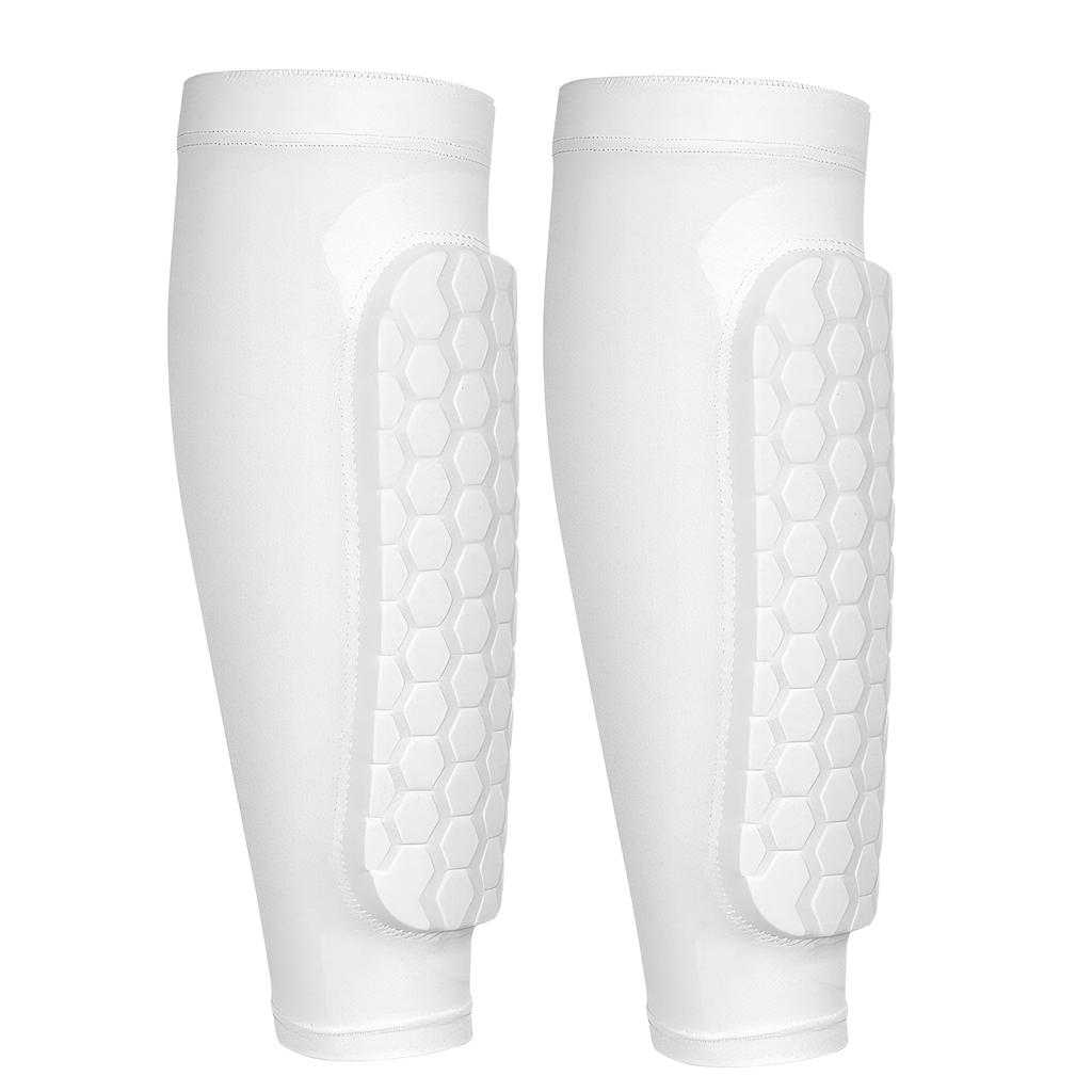 Shin Defender with Honeycomb Pads Football Shin Pads Ergonomic Lightweight Calf Protective Gear for Kids Youth Adults