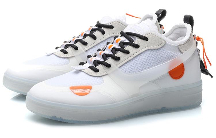 Li Ning CF COUNTERFLOW Tracing Slip Resistant, Abrasion Resistant, Lightweight Low Top Skateboard Shoes Men's White AGCP293-1
