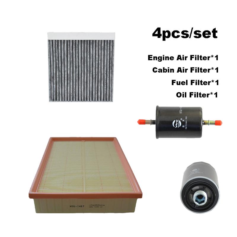 4pcs Filter Set For GWM TANK 300 2.0T   2024 2025 2000cc Engine Cabin AC Air Fuel Oil Filter Spare Parts Car Accessories
