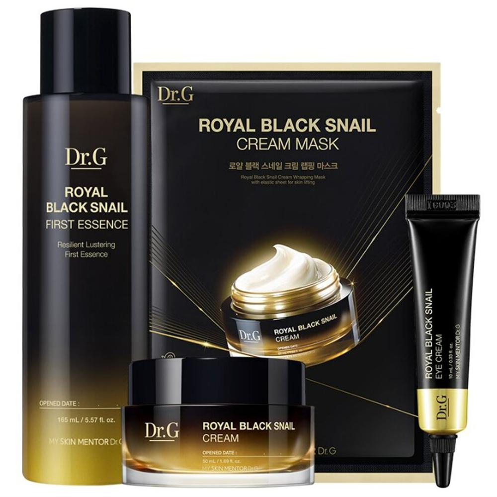 [Dr.G] Royal Black Snail Spezialset (Erste Essenz 165 ml + Creme 50 ml + Augencreme 10 ml + Maskenpackung 1 Stück)