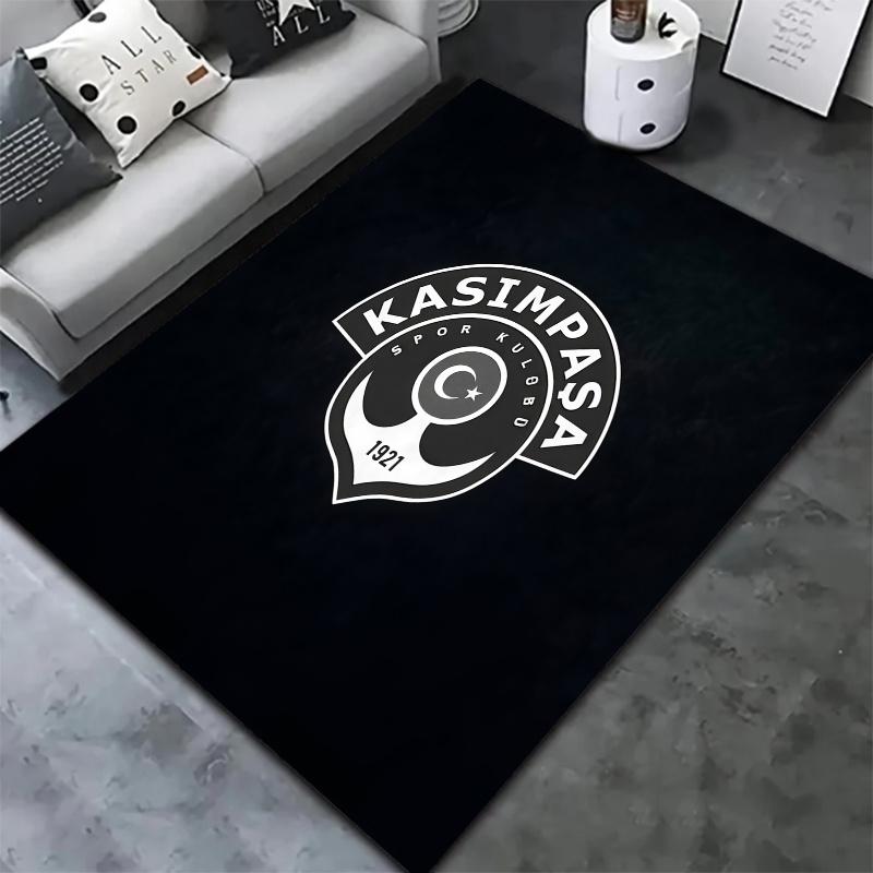 Kasimpasa Football Club Logo Carpet Rug For Living Room Bedroom Home Sofa Decoration Kids Play Nonslip Floor Mat