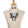 Crystal Gem Vintage Beads Necklaces Irregular Banquet Jewelry  Evening