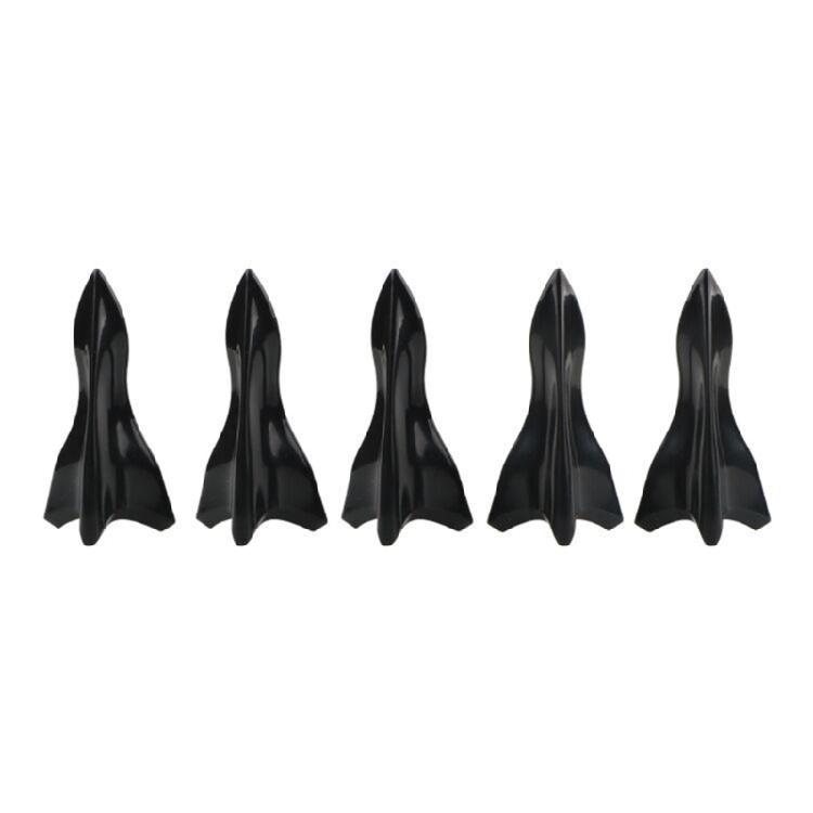 Packung mit 10 universellen Haifischflossen-Vortex-Generatoren Stoßstangen-Spoiler-Aufsatz Einfach zu verwenden für Autodachspoiler & Stoßstange