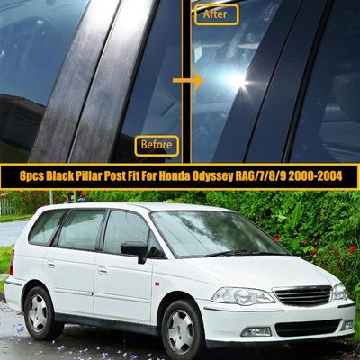Glossy Black Car Door Trim Pillar Posts for Honda Odyssey RA6 7 8 9 2000-2004 Cover Stickers Window Decoration