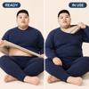 Couple Sherpa Fleece Thermal Underwear Set Plus Size Warm Cold Resistant Winter