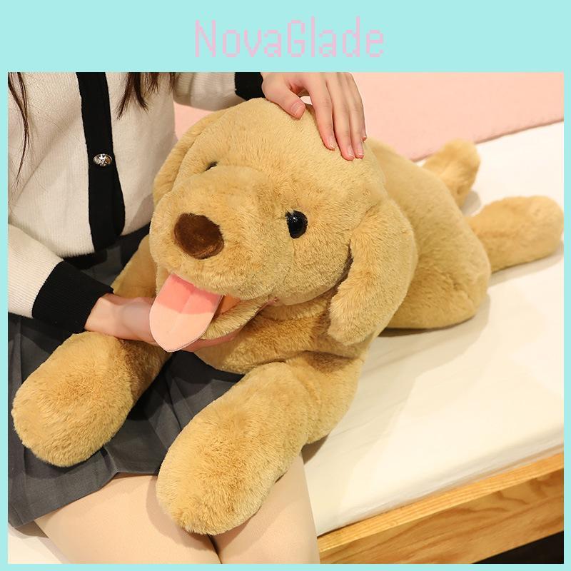 Plush Labrador Dog Toy With Prone Posture Design For Children And Sleep Comfort