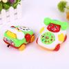 Pull Mini String Ringing Bell Telephone Model Toy Car Cartoon Educational Kids