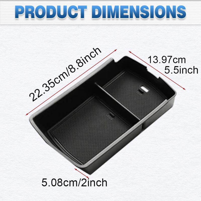 Armrest Box Storage with Rubber Cushions For Volkswagen ID.4 ID6 -2024 Car Center Console Armrest Storage Box Trims Tray