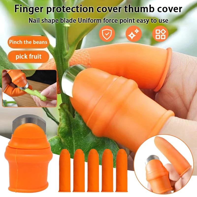 Silicone home thumb knife gloves vegetable and fruit picker Sichuan pepper picker garlic peeler bean pinching thumb