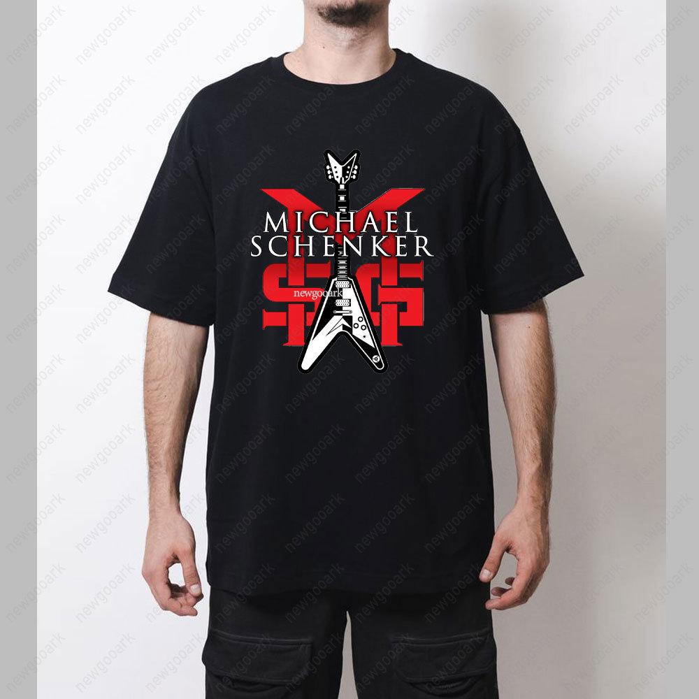 Michael Schenker Group T-Shirt Verkaufe Deine Seele Nicht Album Grafik T-Shirts Frau Mann Vintage Heavy Metal Musik Baumwoll Oberteile T-Shirt