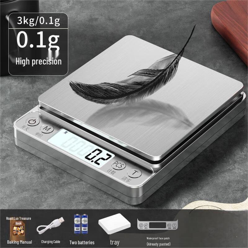 OUOETY High-Precision USB Rechargeable Kitchen Scale