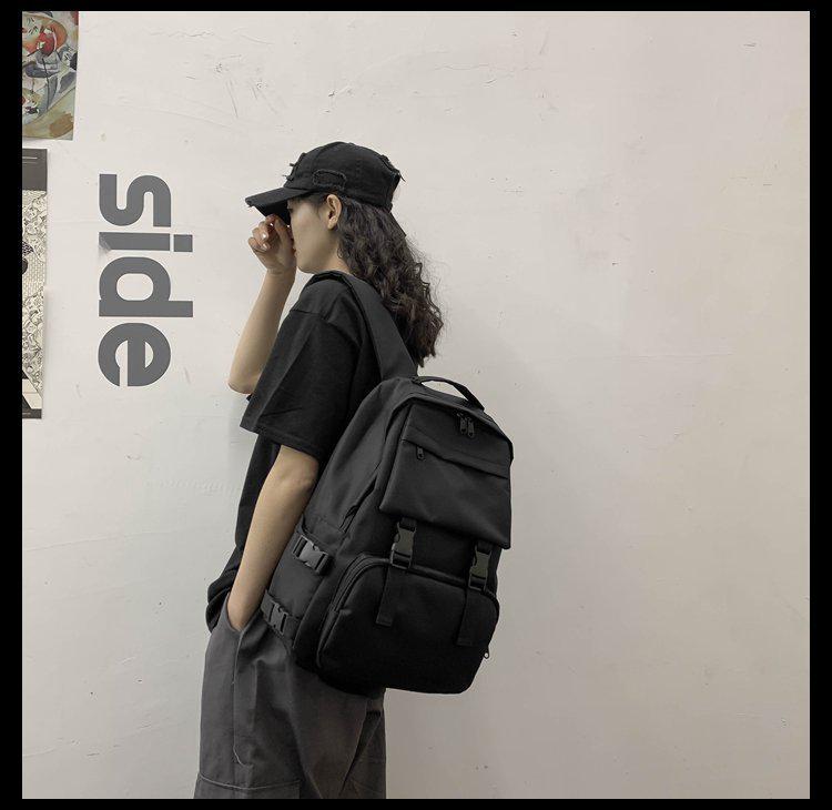 Trendy Minimalist Harajuku Backpack for Travel and School - Unisex Large Capacity