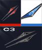 2pcs Car Badge Side Door Fender Stickers For C3 Logo Car Universal Fender Emblem Metal Car Decoration Accessories
