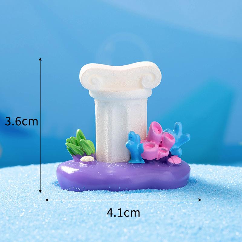 Simulation Octopus Roman Pillar Shell Drifting Bottle Ornaments Cartoon Aquarium Fish Tank Miniature Decoration Accessories Gift
