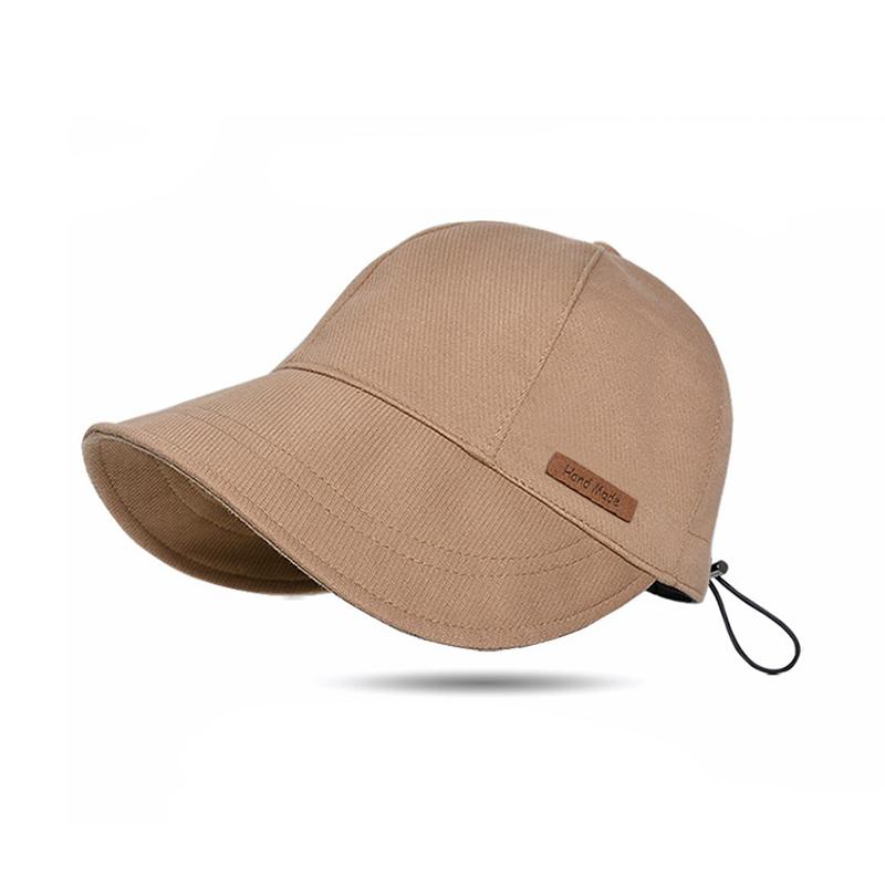 Summer Adjustable Wide Brim Sunhat UV Protection Hat Drawstring Fisherman Cap Sun Visors Hat Portable Foldable Women Bucket Hats