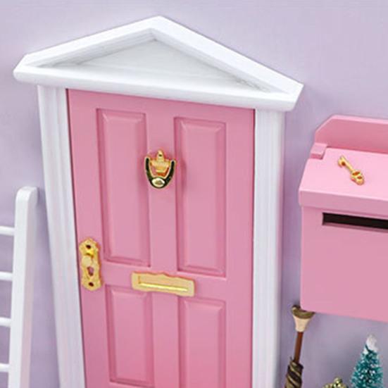 Miniaturowe Drzwiczki Wróżki Odporne na Korozję Odporne na Wilgoć Mikro Dekor Zestaw do Nauki Bajek dla Dzieci