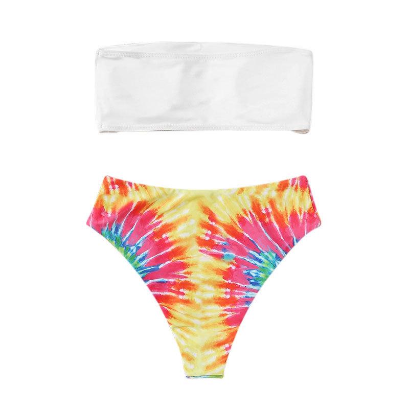 

TS JYL-BK054 Solid Plus Size Swimsuit, Tummy Control Conservative Swimwear 4XL прінстон помаранчевий колір