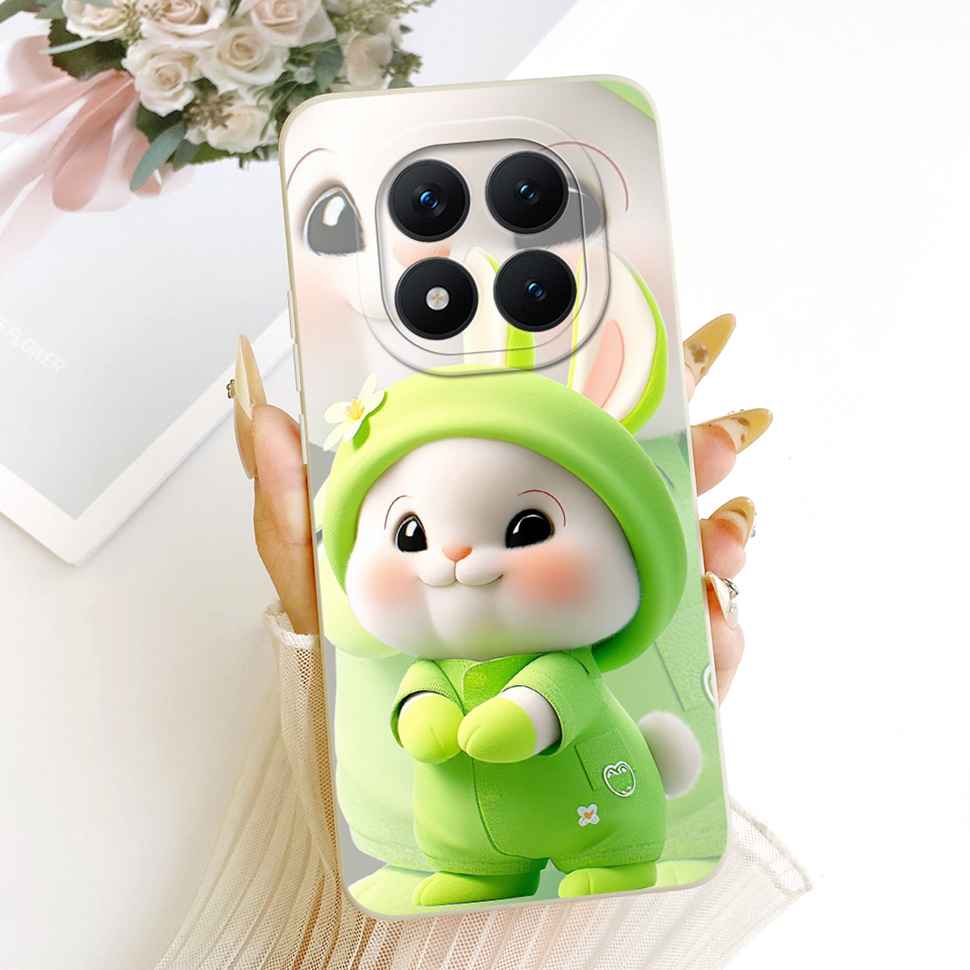Cartoon Rabbit Case For Redmi Note 15 Pro Casing Cute Soft Phone Cover For Xiaomi Redmi Note15 Note 15 Pro 5G Capa Fundas