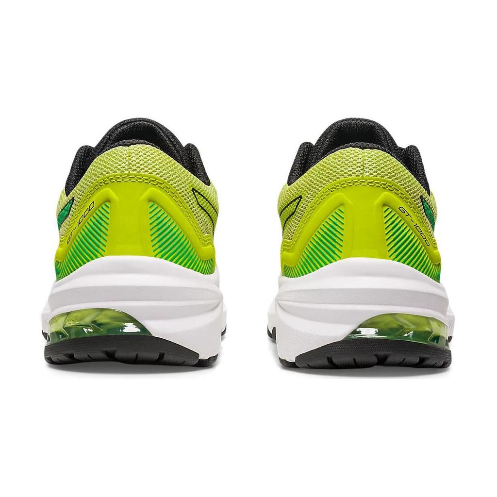 Asics GT 1000 11 Fabric Breathable Rebound Support Low top Kids' Running Shoes Black Green Teenagers 1014A237-301