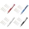 Multifunctional 8 In 1 Screwdriver Pen Shape Magnetic Screwdriver Slotted for Cross Easy Change Screwdriver Bits Mini Ga