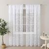 Beautiful Floral Lace Curtains With Portable Polyester For Home Decoration