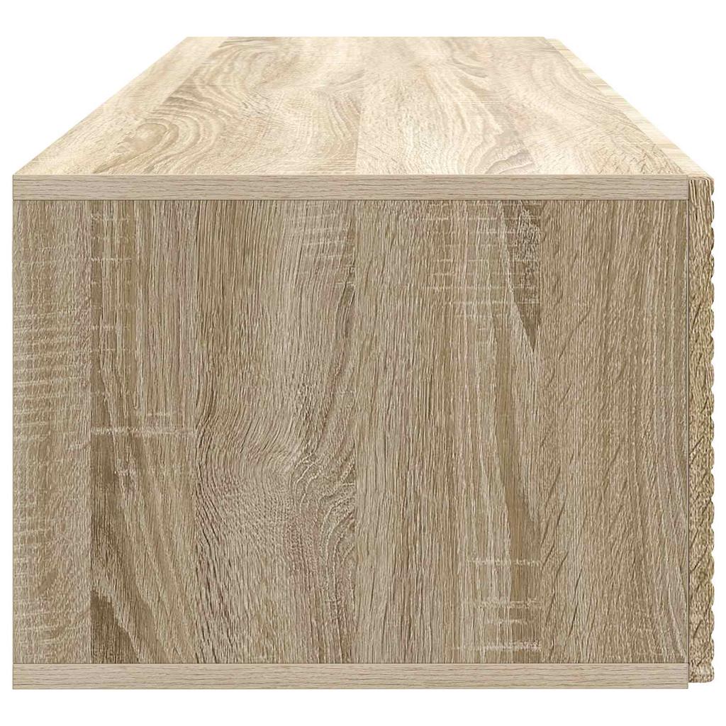 Wall Mounted TV Cabinet In Sonoma Oak 98 X 41 X 30 Cm