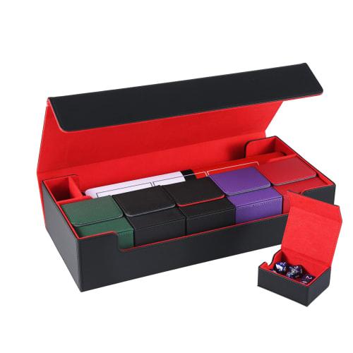 Deck Case, Trading Card Case, Card Case, Pre-owned Damage Counter Storage Case, Top Loader Storage, "Compatible with Yu-Gi-Oh!, Pokemon, MTG, and Vari