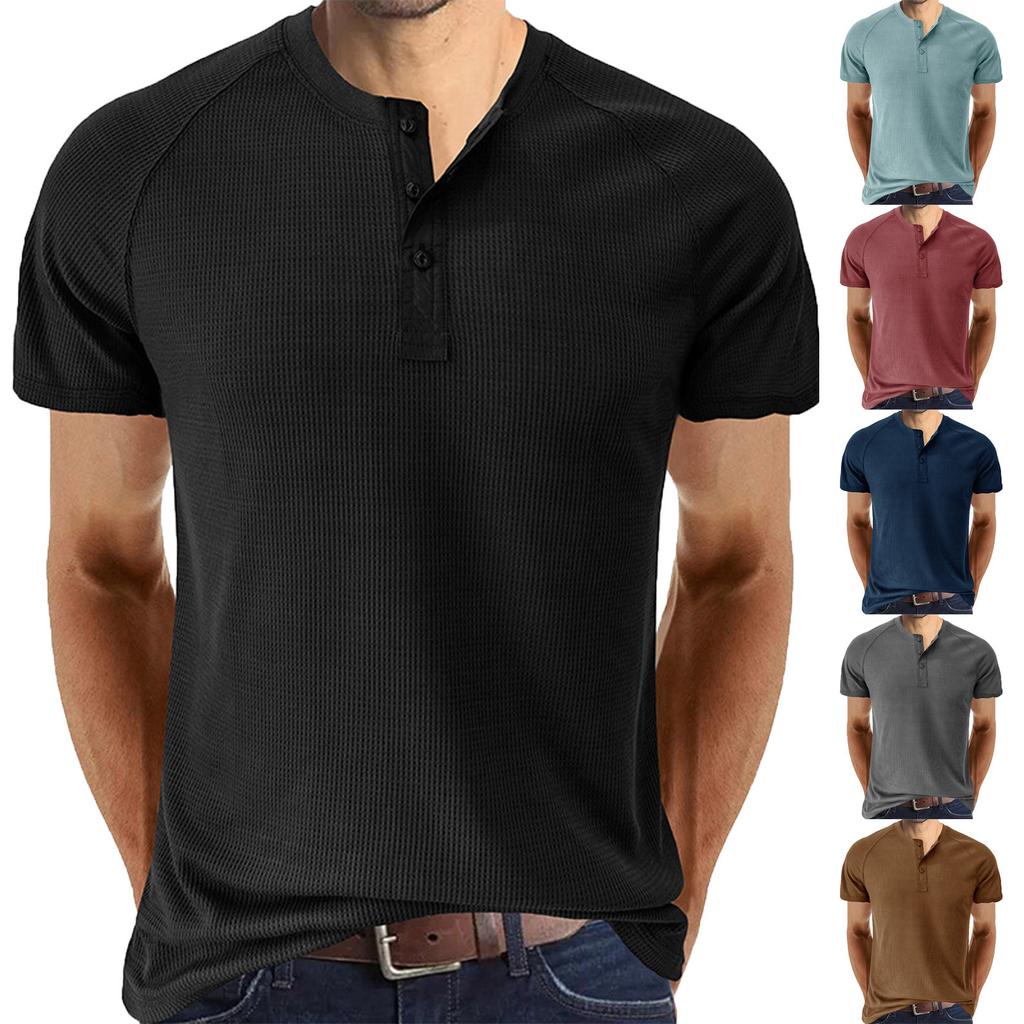 Men'S Short Sleeved Men'S T-Shirt Fashion Casual Color Matching T-Shirt