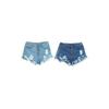 Premium Quality Usa Women High Waisted Washed Ripped Hole Mini Jeans Pants For Stylish Comfort