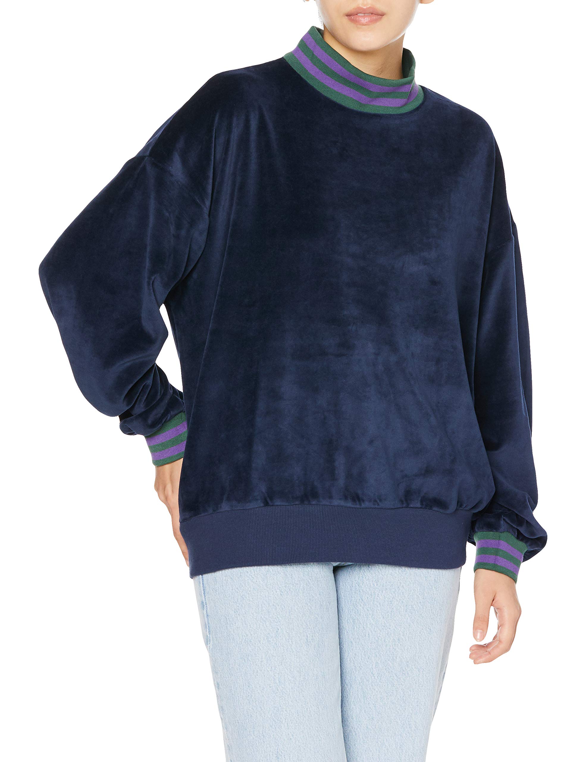 

Champion Line Rib Crew Neck Dark Size M Size Women s Sweatshirt, CW-S013, Navy, (Japan M)