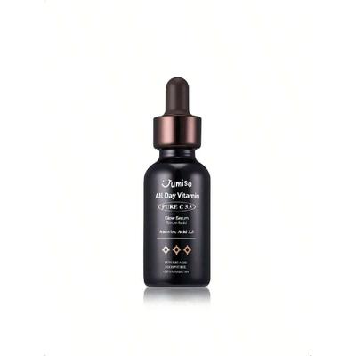 Jumiso All Day Vitamin Pure C 5.5 Siero Illuminante 30ml| Acido L-Ascorbico, Acido Ferulico, Tocoferolo, Alfa Arbutina, Siero alla Vitamina C Per Macchie Scure, Colorito Spento