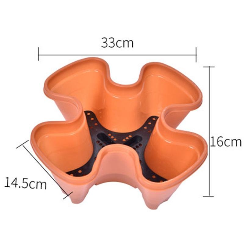 Kunststoff-Blumentopf Vertikaler Mehrschichtiger Pflanzkasten Gemüsegarten Erdbeertopf Kreativer Balkon-Pflanzbehälter