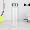 Changqi Transparent Portable Plastic Water Bottle with Stainless Steel Lid