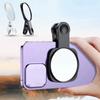 HD Lens Selfie Reflector Mirrors Clip-on Anti Peeping Mirror Office Desk Mirror  Car Use