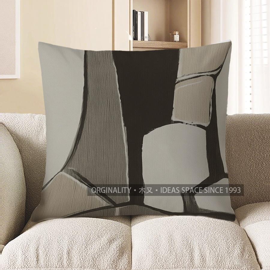 Home Decor Modern Abstract Geometric Pattern Pillow Cover Pattern Cushion Cover Suitable For Sofa Bedroom Car Pillow Cover