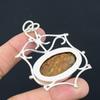 Natural Seam Agate Gemstone Indian Jewelry 925 Sterling Silver Pendant For Girls