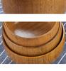 Handmade Japanese-Style Solid Wood Bowl Set for Family and Children - Large, Lacquered, Retro Design, Thickened for Rice and More