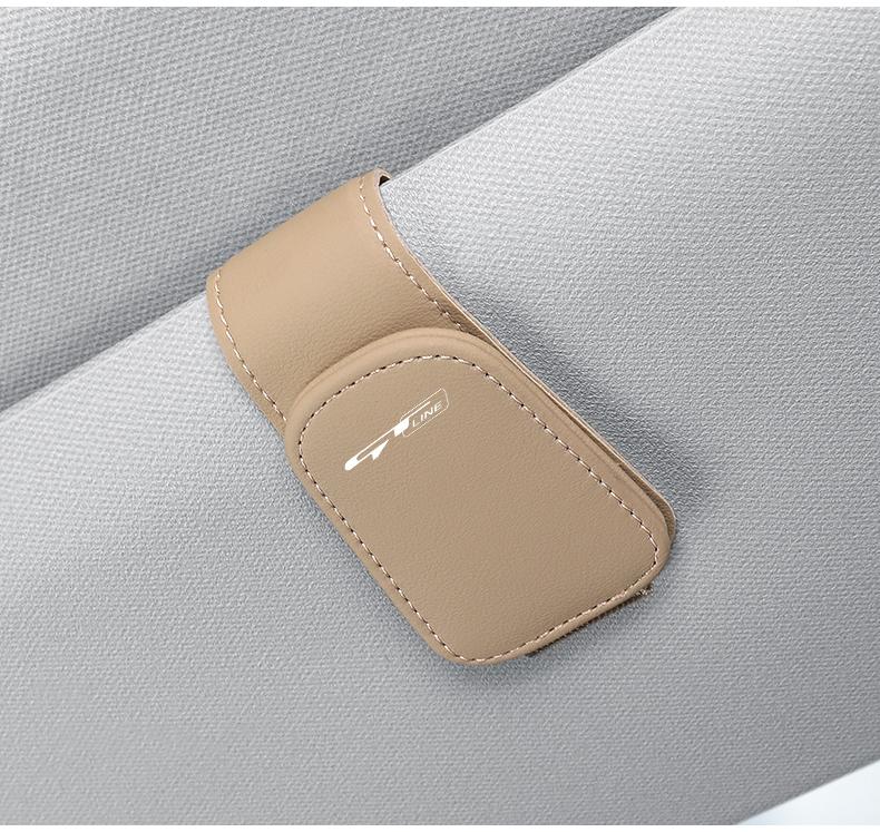 

Автомобильный логотип Солнцезащитный козырек Зажим для очков Зажим для хранения карт и билетов Для Kia GT Line Stinger Sonet Sportage XCeed Soul Cadenza K9 Seltos K5