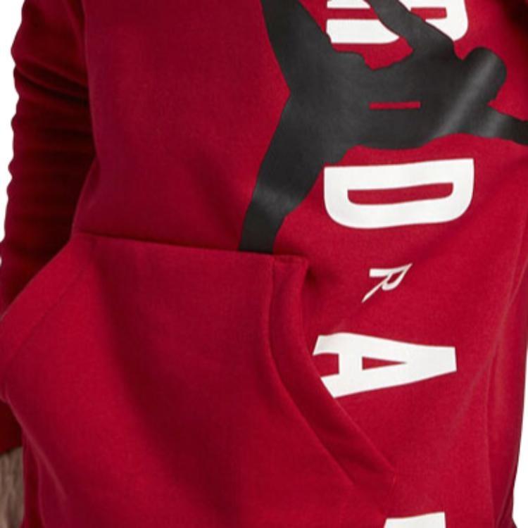 Men's Air Jordan Athleisure Casual Sports Pullover Red CV5482-687