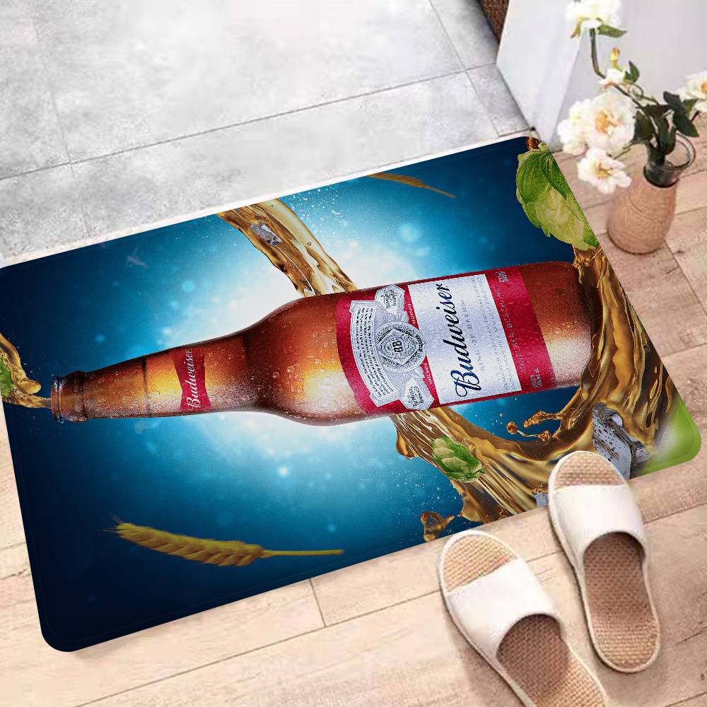 B-Budweisers Floor Mat Non-Slip Laundry Room Mat Laundry Decor Balcony Child Living Room Household Carpets