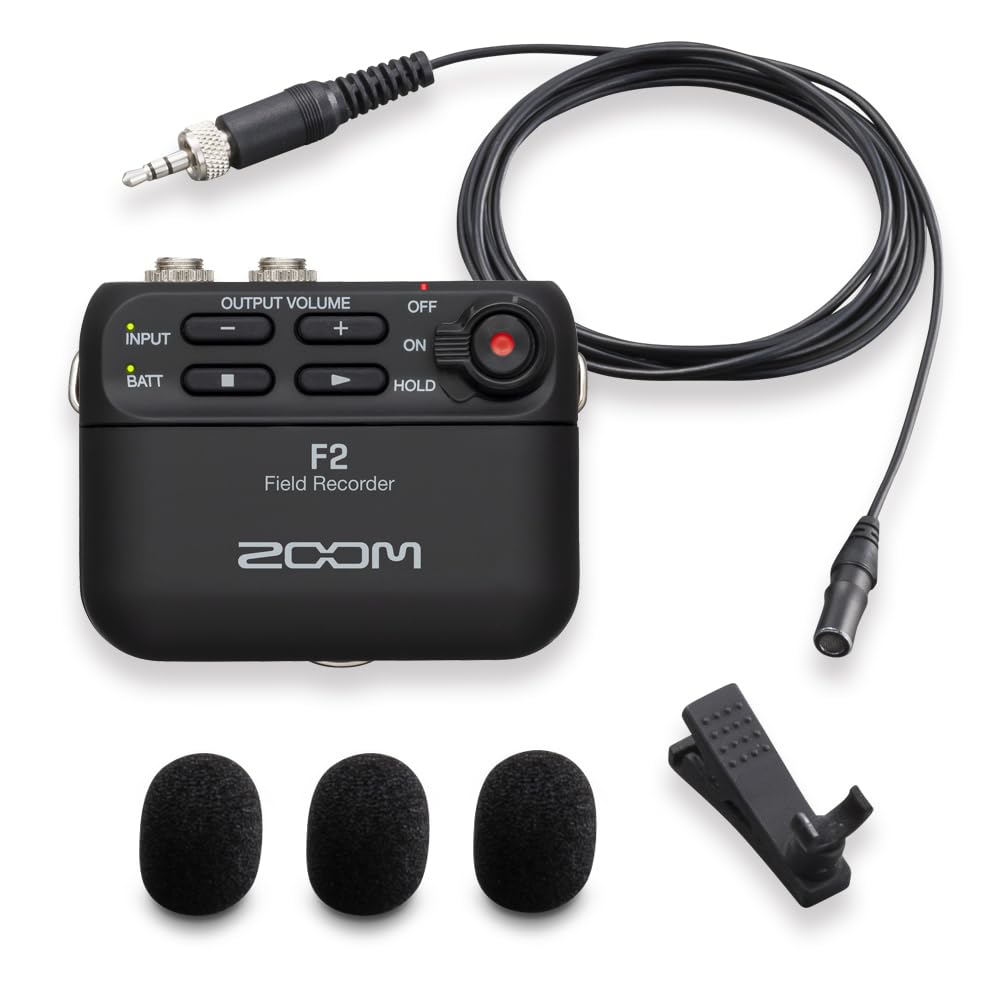 Zoom Field Easily Attaches To Clothing or 15 Hours of Recording Time On AAA Ideal for TV and YouTube Location F2 Series and Compact Extended F2/B