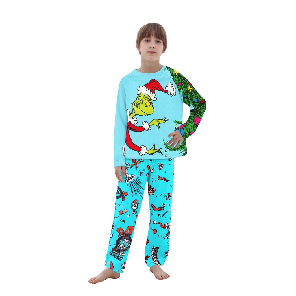 Passende Familiensets mit Weihnachtsmotiven, Langarmshirts und Hosen