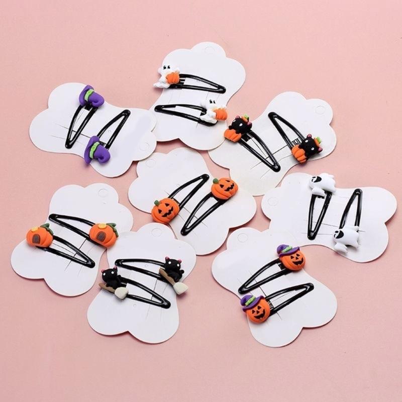 Einzigartige Kürbis-Haarspange für 2000er-Jahre-Mädchen Seitenclip Hexenhut Haarspangen Lustig Lässig Süß Cool Foto-Requisiten