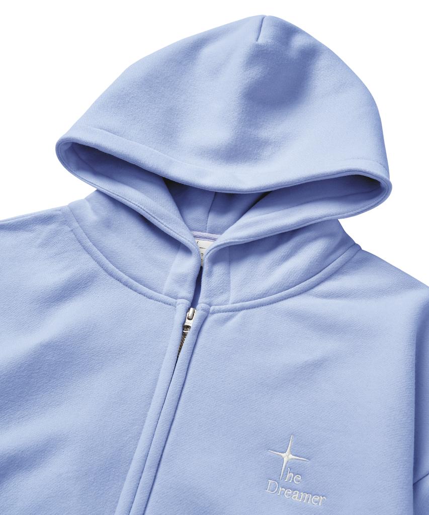 The Dreamer Weighted Blanket Zip-Up Hoodie Cloud Blue