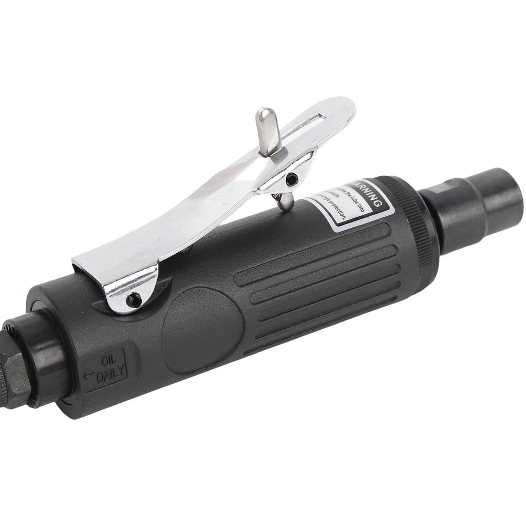 Pneumatic Die Grinder Kit 25000 RPM 90PSI Working Pressure 1/4 Inch Air Straight Die Grinder Set for Grinding Cutting Polishing